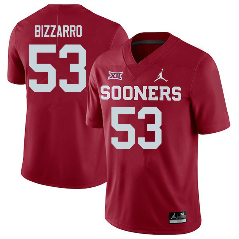 Oklahoma Sooners #53 Cory Bizzarro College Football Jerseys Sale-Crimson